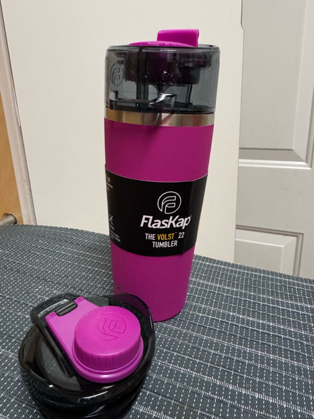 FlasKap The Madic System tumbler - two available- one fuchsia - one orange- 
-